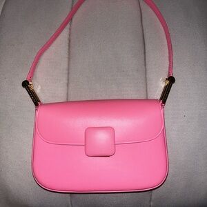 Charles & Keith Vibrant Pink Crossbody Bag